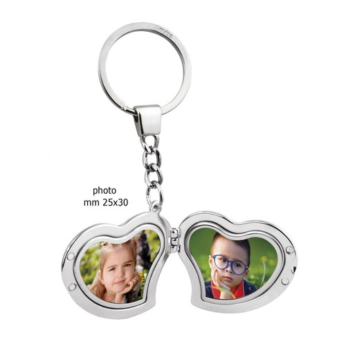KEY CHAIN DOUBLE PHOTOFRAME HEART KEY CHAIN DOUBLE PHOTOFRAME HEART