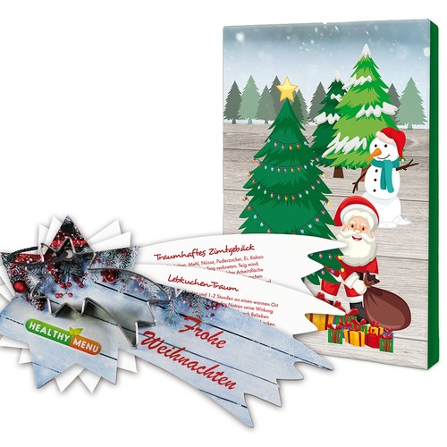 Baking-shape with recipe book comet - in a Christmas packaging (neutral)