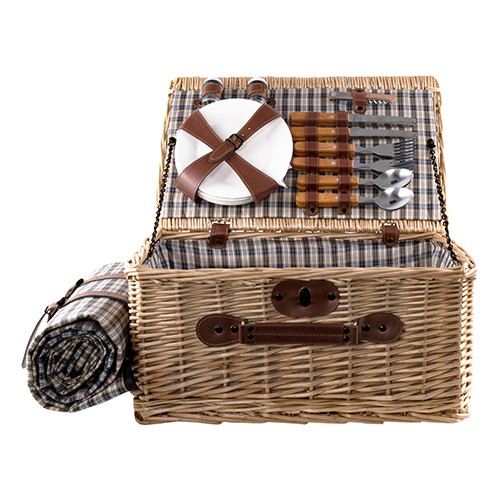 Picnic basket for 4 Platino