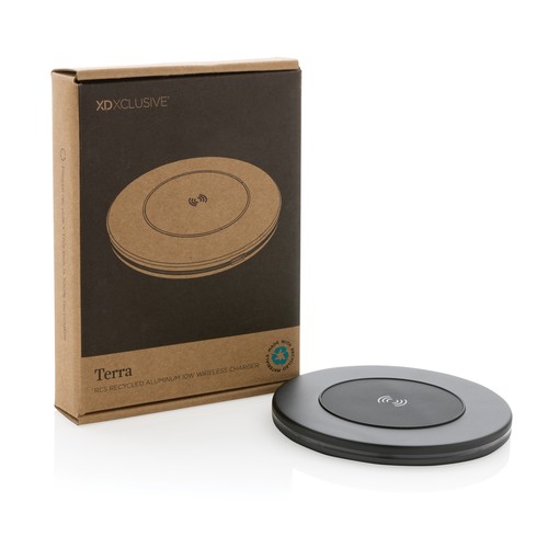 Caricatore wireless 10W in alluminio RCS Terra Caricatore wireless 10W in alluminio RCS Terra