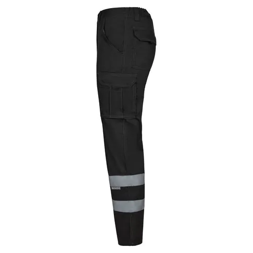 VL DIONYSUS. Multi-pocket stretch trousers (240g/m²), in cotton (46%), EME (38%) and polyester (16%)