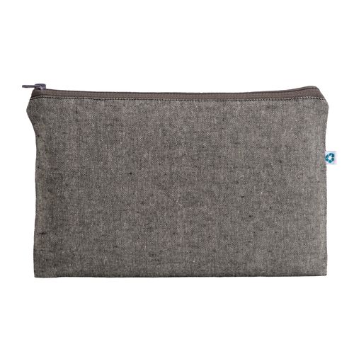 Beauty case en coton recyclé  150 g/m2, avec fermeture éclair
