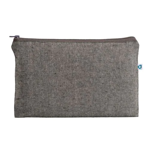Beauty case en coton recyclé 150 g/m2, avec fermeture éclair Beauty case en coton recyclé 150 g/m2, avec fermeture éclair