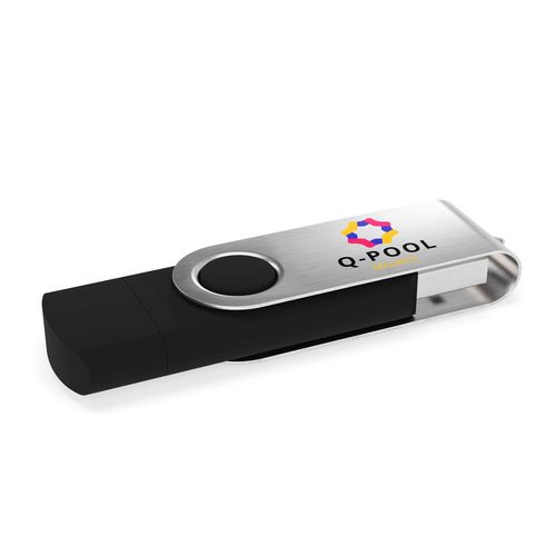 USB Stick Twister-C 3.0 Black, 64 GB