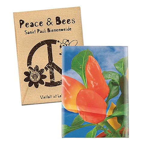 Zaadzakjes mini natronkraft papier - Paprika
