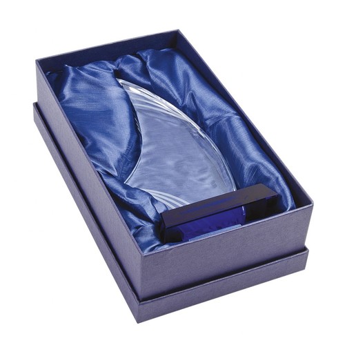 TROPHY SAIL BASE BLUE, SAIL 190X100X10MM TROPHY SAIL BASE BLUE, SAIL 190X100X10MM