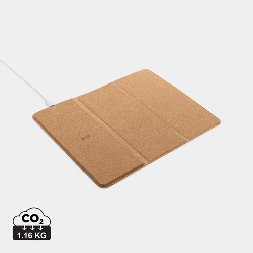 10W wireless charging cork mousepad and stand 10W wireless charging cork mousepad and stand