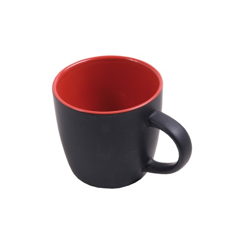 Ceramic black mug with interior colored (box) (0.35 L) Ceramic black mug with interior colored (box) (0.35 L)