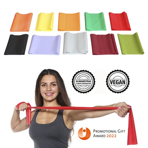 Exercise Band / Fitness Band completely customized - sustainable & vegan - MOQ 5,000 pcs.