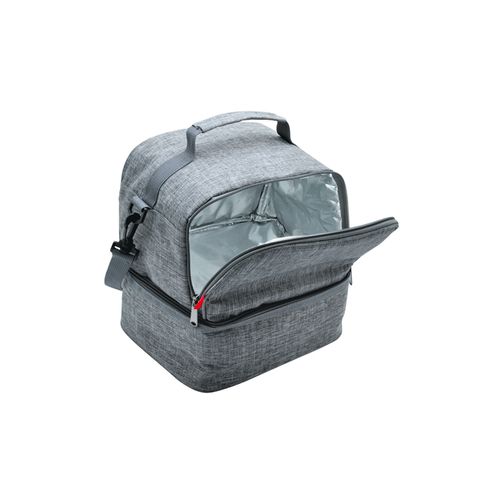 Insulated bento bag 'Uji', RPET heather grey