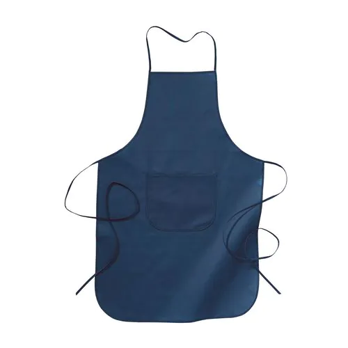Grembiule lungo in TNT (80g/m2), con tasca frontale 60x90 cm Grembiule lungo in TNT (80g/m2), con tasca frontale 60x90 cm