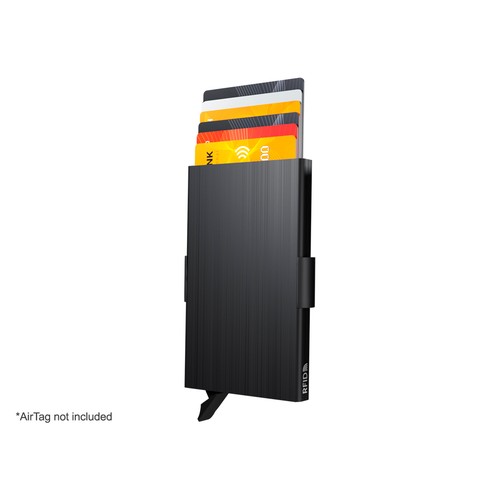 Custodia per carta di credito RFID con supporto per AirTag Custodia per carta di credito RFID con supporto per AirTag