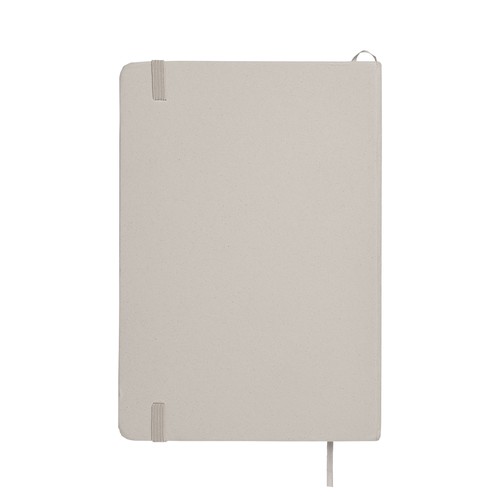 Carnet de notes avec couverture en résidus de fruits et fermeture élastique
