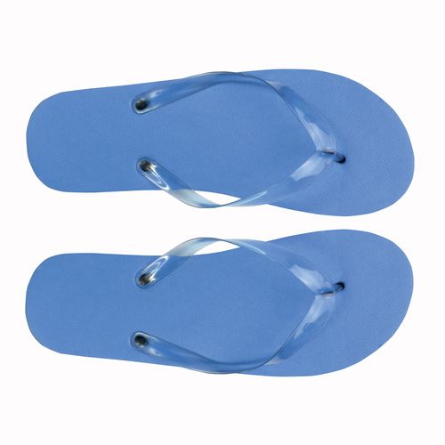 Tong UNISEXE avec semelle en PE (120 g) et lanière en PVC transparente. Taille unique