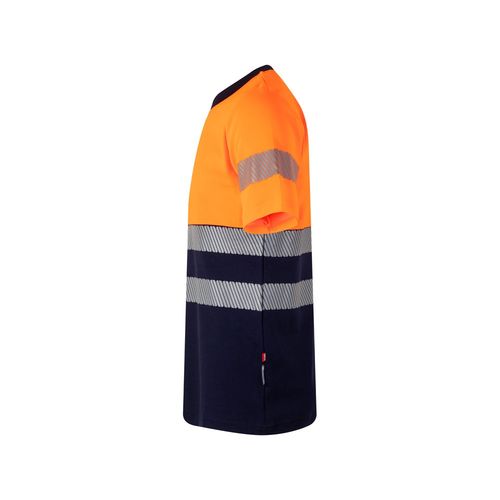 VL BASTET. T-shirt piqué bicolore (150g/m²), en coton (55%) et polyester (45%)