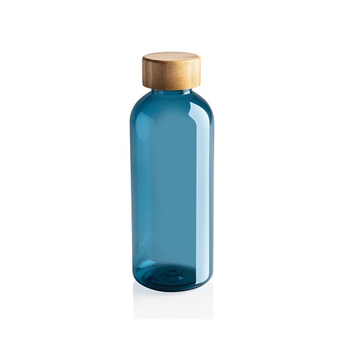 Bouteille 600ml en rPET RCS avec couvercle en bambou