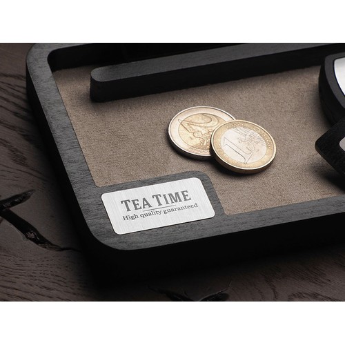 Drewniany organizer na biurko