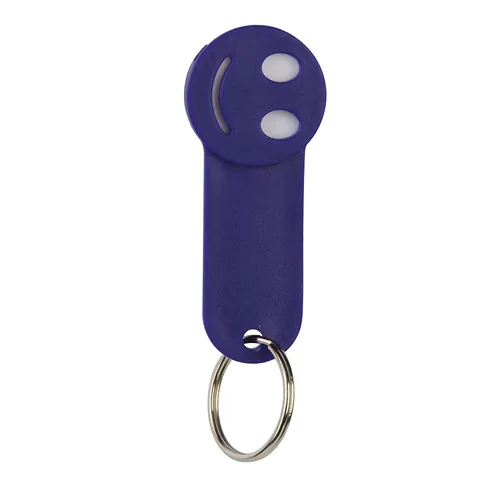 COIN HOLDER KEY CHAIN IN PLASTIC AND METAL