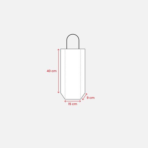 Sac en papier recyclé 100 gr/m2 avec soufflet