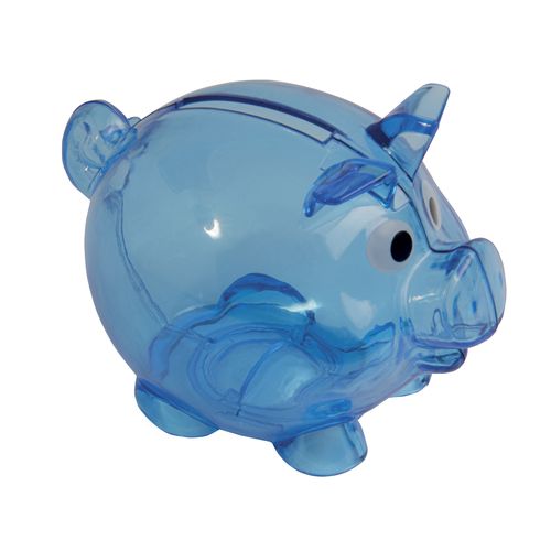 Tirelire en plastique en forme de porcelet réutilisable avec capuchon Tirelire en plastique en forme de porcelet réutilisable avec capuchon