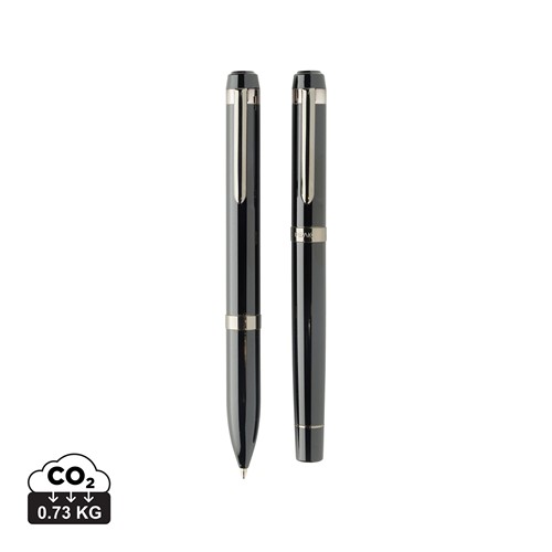 Coffret de stylos en acier recyclé Swiss Peak OSLO