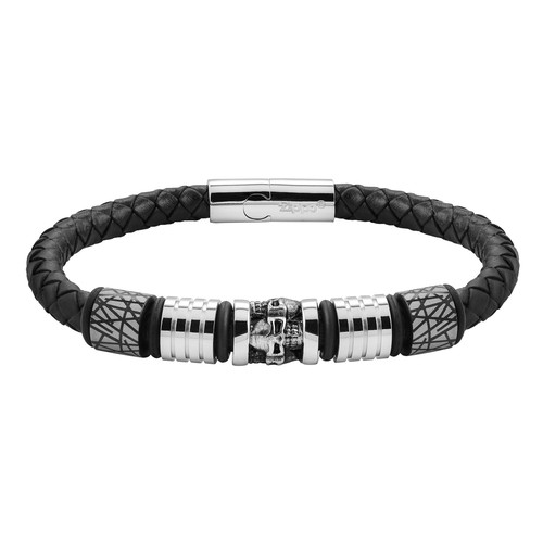 Zippo Five Charms Leather Bracelet