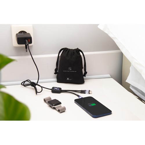 Cable and adapter set