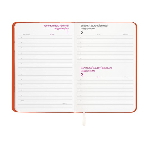 2026 daily planner with soft cover in thermo-reactive PU 2026 daily planner with soft cover in thermo-reactive PU