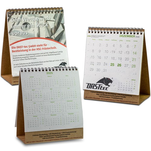 Calendrier de bureau en papier ensemencé - Marguerite