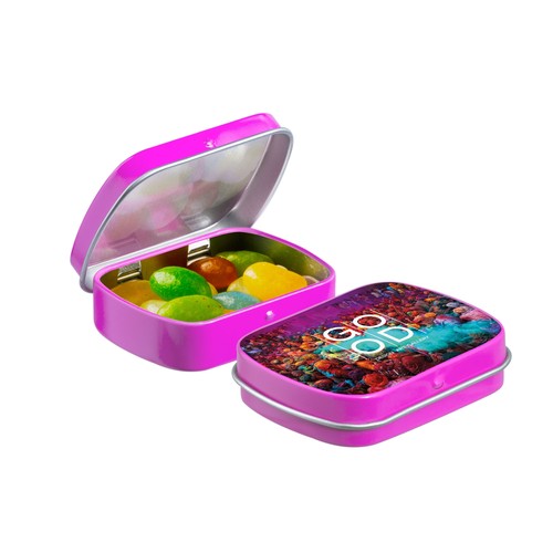 Mini boîte à charnière avec bonbons