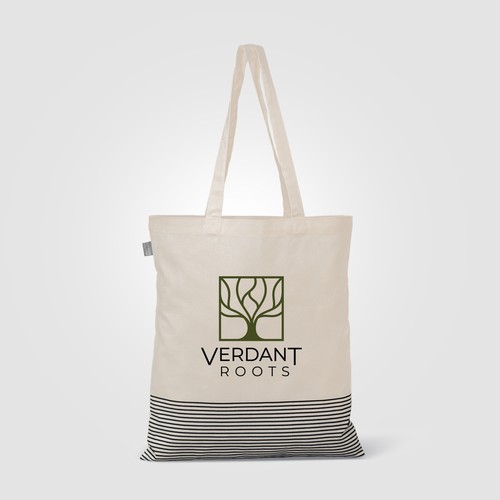 Aro Recycled 5 oz Cotton Micro Stripe Tote Bag - 9.7L