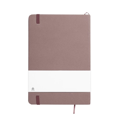 Carnet de notes avec couverture en résidus de fruits et fermeture élastique Carnet de notes avec couverture en résidus de fruits et fermeture élastique