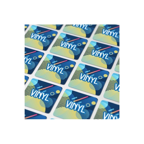 Vinyl Sticker Kwadratowy 25x25mm Vinyl Sticker Kwadratowy 25x25mm