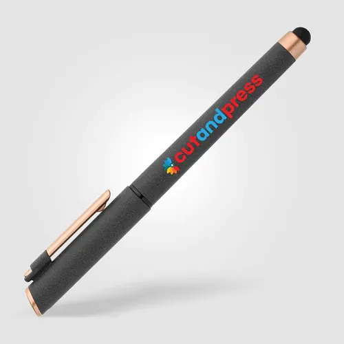 York Recycled Plastic Bronze Trim Stylus Gel Pen York Recycled Plastic Bronze Trim Stylus Gel Pen