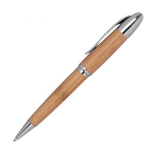 Metal twist ballpen with bamboo coating Metal twist ballpen with bamboo coating