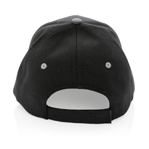 Impact AWARE™ 6 panel 280gr recycled katoen cap met bies Impact AWARE™ 6 panel 280gr recycled katoen cap met bies