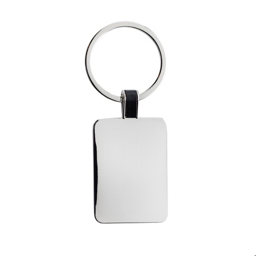 RCS recycled zinc alloy rectangle keyring RCS recycled zinc alloy rectangle keyring