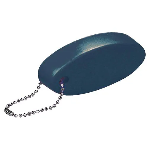 Oval floating PU key ring