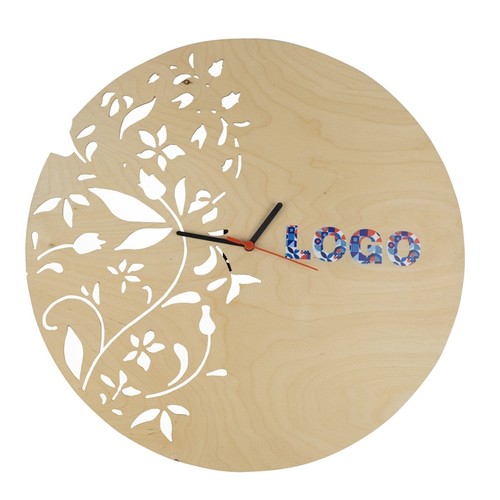 CUSTOMIZABLE WOODEN WALL CLOCK 45CM