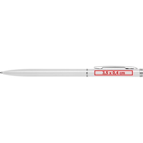 Elégant stylo bille twist slim chromé