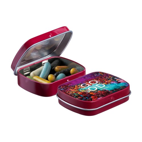 Mini boîte à charnière avec bonbons