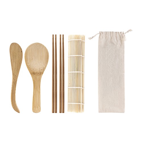 Sushi set supplied in cotton pouch Chioggia Sushi set supplied in cotton pouch Chioggia