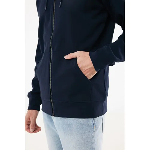 Sweat à capuche avec zip en coton recyclé IQONIQ Abisko