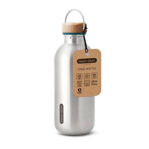 Bouteille d'eau 600ml en acier Black+Blum Bouteille d'eau 600ml en acier Black+Blum