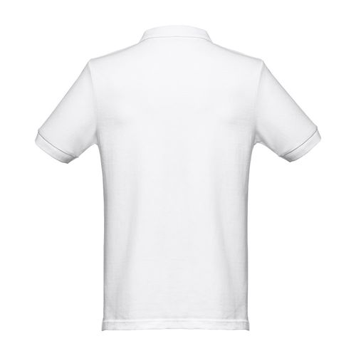 THC MONACO WH. Polo da uomo a maniche corte in cotone cardato THC MONACO WH. Polo da uomo a maniche corte in cotone cardato