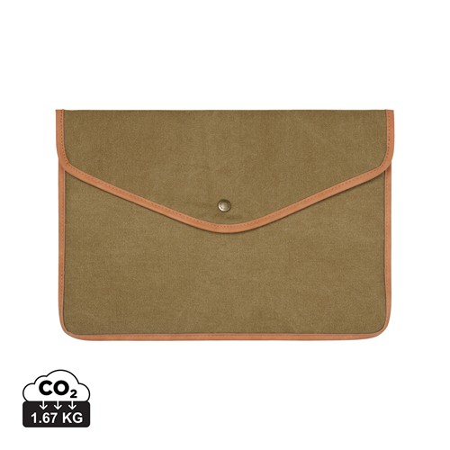VINGA Bosler GRS recycled canvas 14" laptop sleeve VINGA Bosler GRS recycled canvas 14" laptop sleeve
