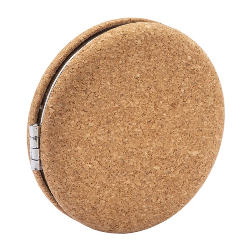 Cork mirror with double magnification Cork mirror with double magnification