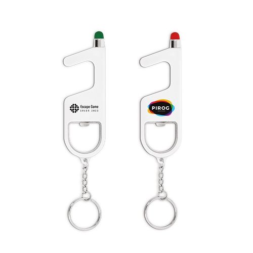 3 IN 1 KEYRING WITHOUT CONTACT AND ANTIBACTERIAL
