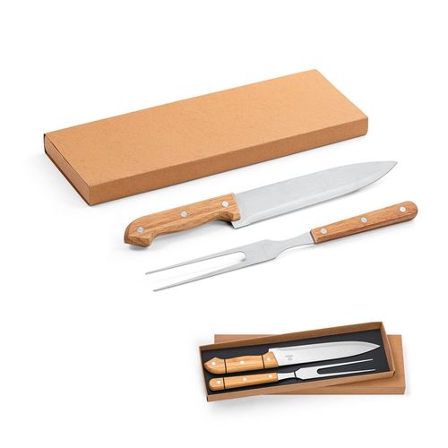 SALSA. Set per barbecue composto da 2 utensili in bambú e acciaio inossidabile SALSA. Set per barbecue composto da 2 utensili in bambú e acciaio inossidabile