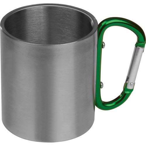 Tasse en métal avec mousqueton